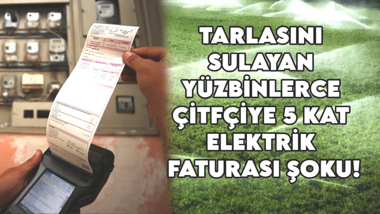 Elektrik Faturaları Çiftçilere 5 Kat Artış Gösterdi! İşte Şok Detaylar