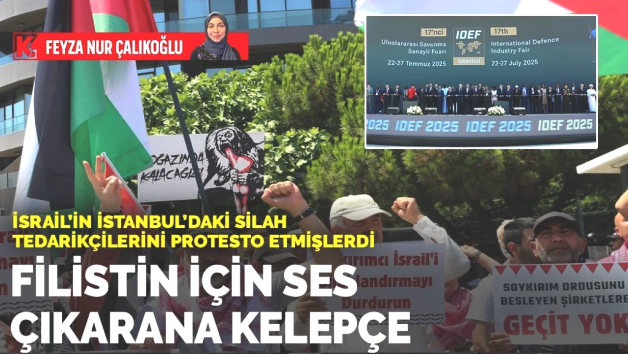 İstanbul’da Filistin İçin Ses Getiren Protesto: Silah Tedarikçilerine Kelepçe!
